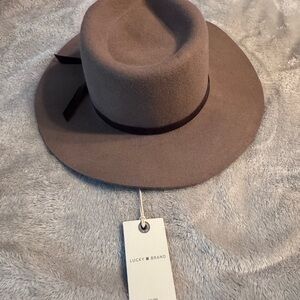 Lucky Brand Brown Fedora Hat Classic Accessories